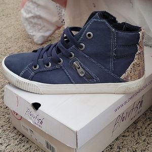 BLOWFISH MALIBU "Fruitcake" high top navy sneaker
